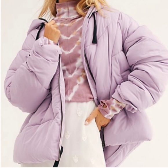 Free People Jackets & Blazers - Free People Lilac Cloud Puffer Jacket